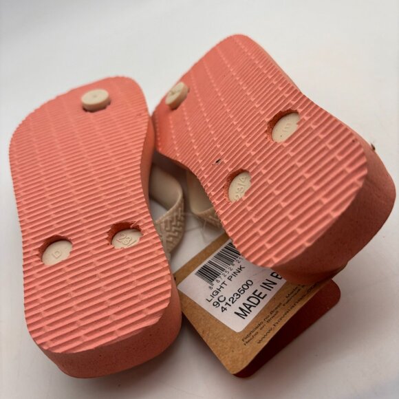 Havaianas Disney Retro Mickey & Minnie Print Toddler Flip Flops Pink Size 9C - Picture 11 of 13